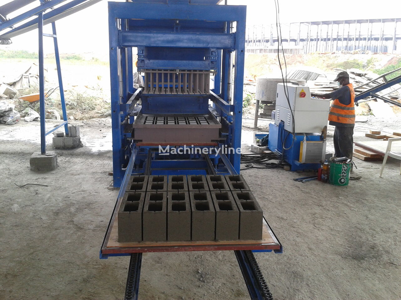ny Conmach BlockKing-25MS Concrete Block Making Machine -10.000 units/shift betongblock maskin