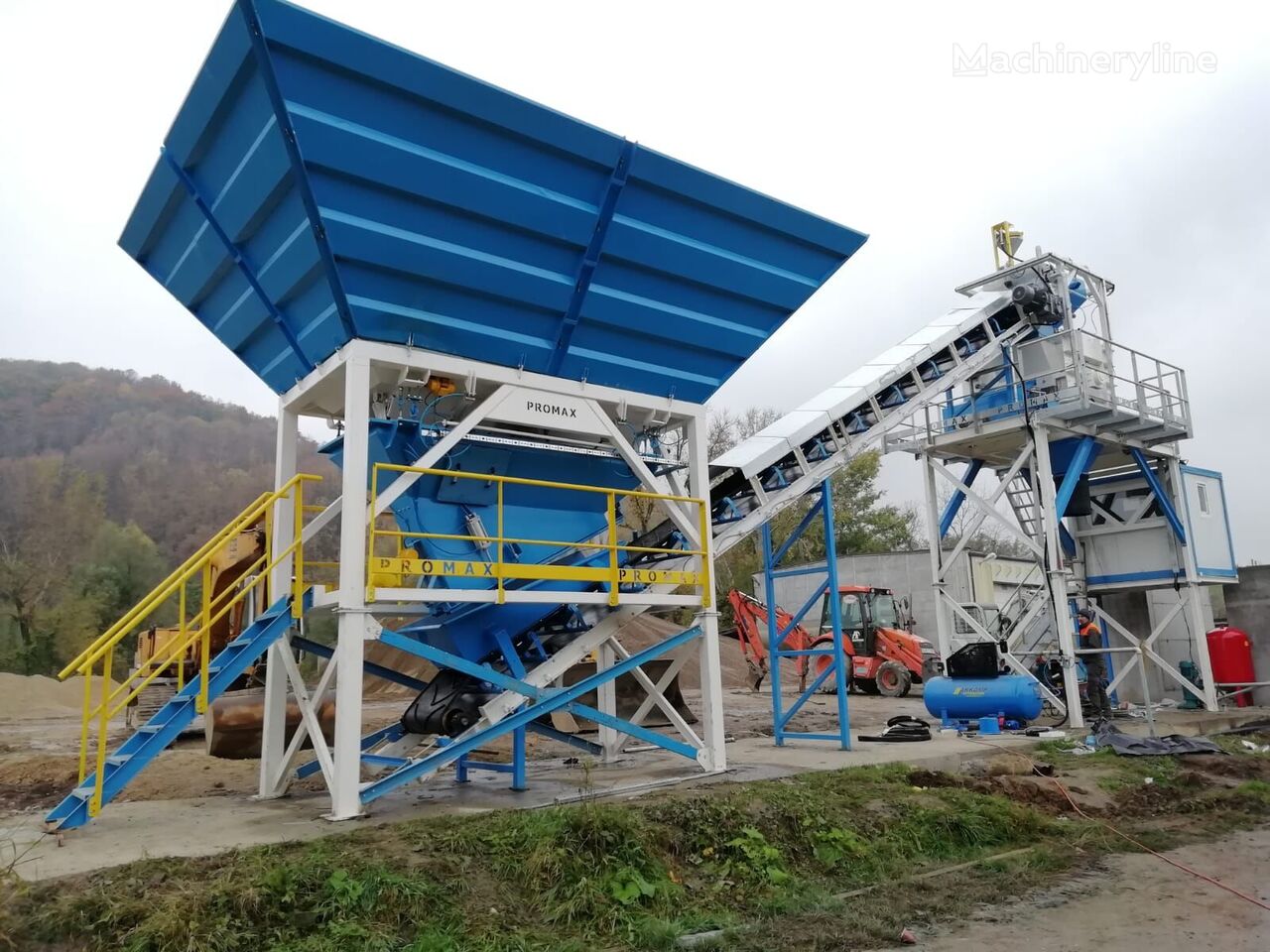 ny Promax Compact Concrete Batching Plant PROMAX C60 SNG PLUS (60m³/h) betongfabrik
