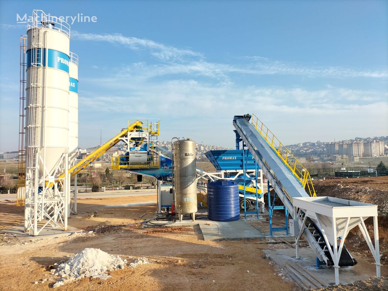 ny Promax Mobile Concrete Batching Plant M100-TWN (100m3/h) betongfabrik