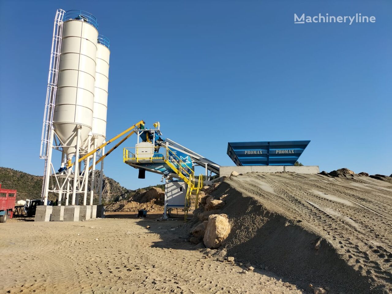 ny Promax Mobile Concrete Batching Plant M60-SNG (60m3/h) betongfabrik