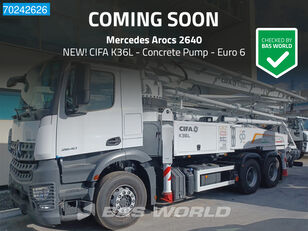 ny Mercedes-Benz Arocs 2640 6X4 NEW! CIFA K36L Concrete Pump Euro 6 betongpump