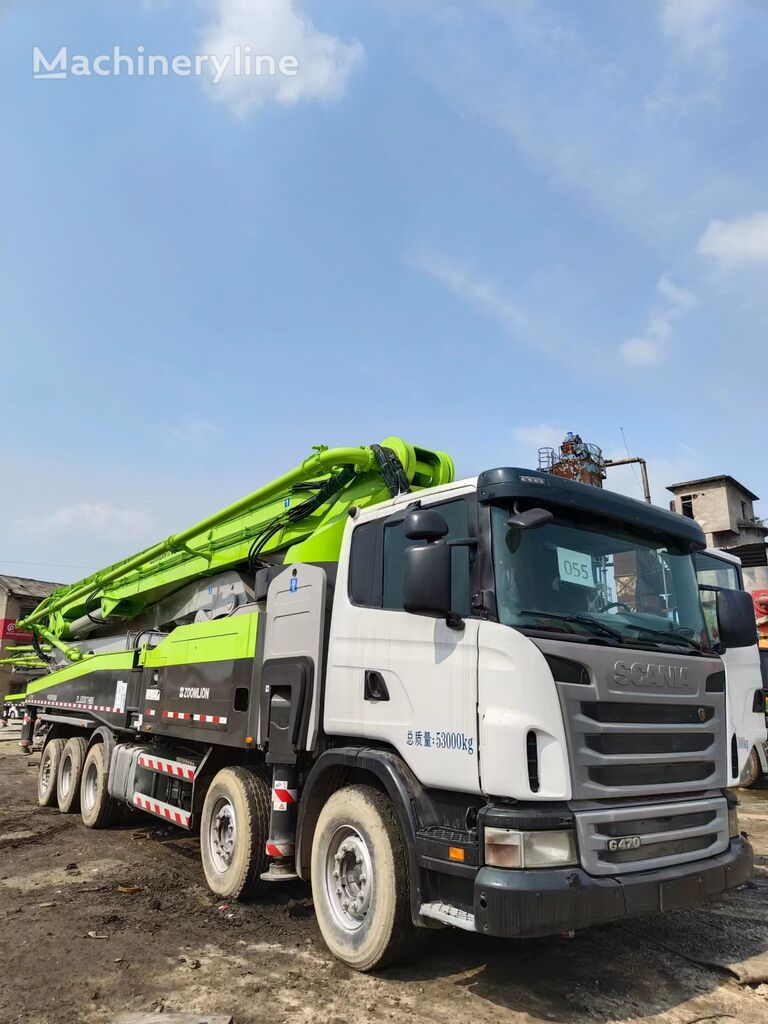 Zoomlion 2014  på chassin Scania 63m concrete pump truck Scania chassis betongpump