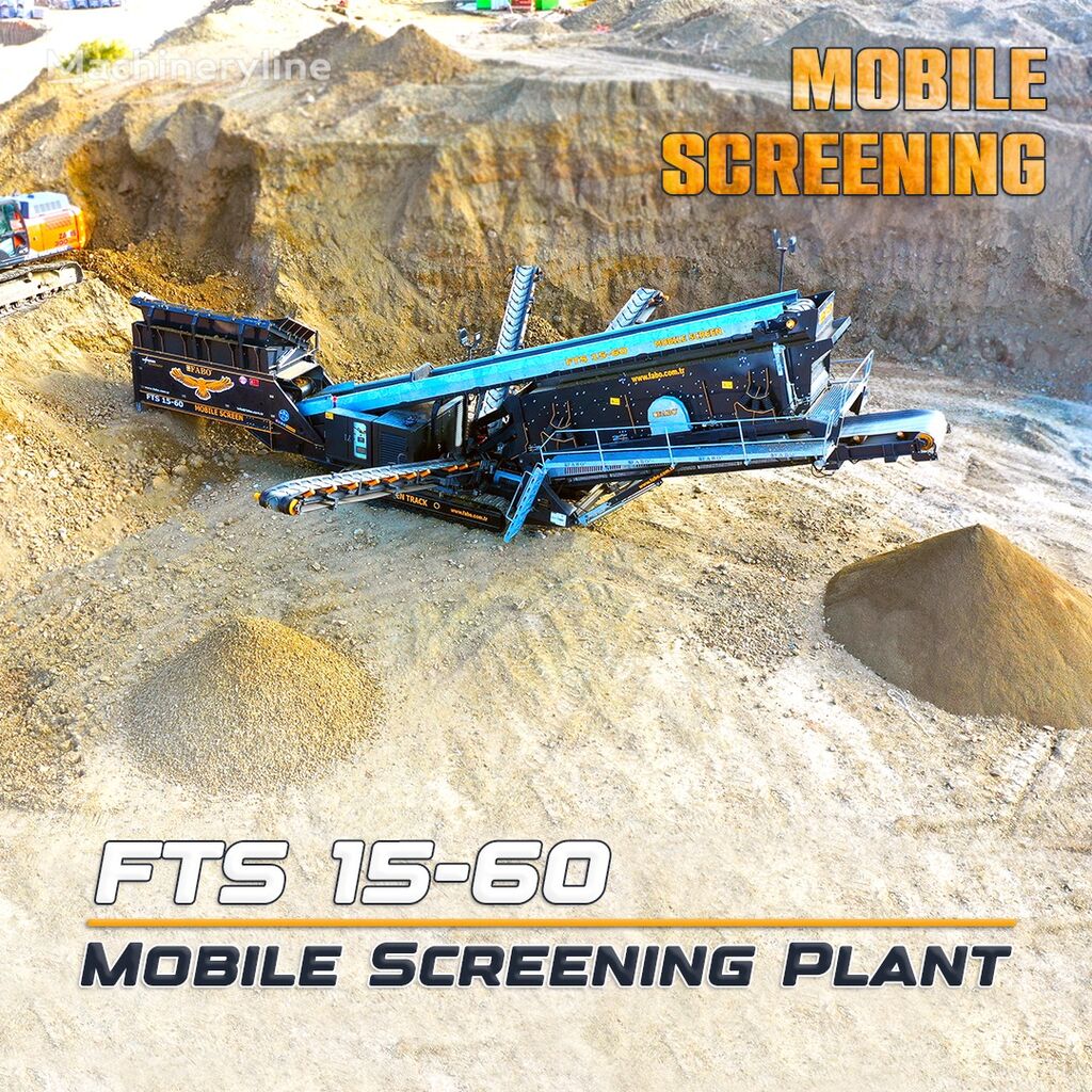 ny FABO  FTS 15-60 MOBILE SCREENING PLANT 500-600 TPH | Ready in Stock mobil krossanläggning
