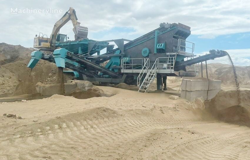 ny Constmach 60-200 TPH Capacity Mobile Sand Screening and Washing Plant sandtvätt